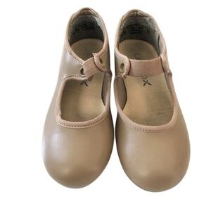 Tan Capezio Dance Tap Shoes Toddler 8.5